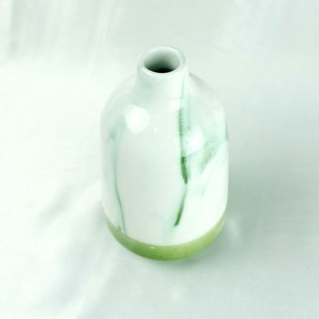 Hand Painted Ceramic Flower Vase | Mughal Inspired, White