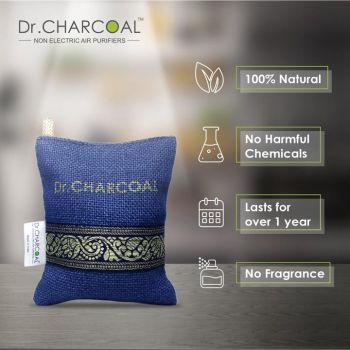 Non Electric & Chemicals Free Air Purifiers | Dr. Charcoal - 75 Gram