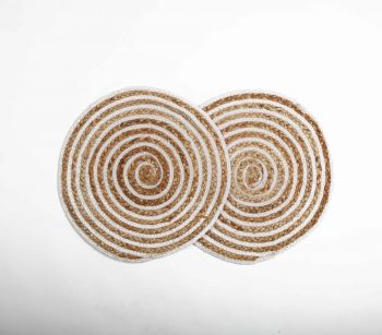 Earth Friendly Braided Jute Placemats (Set of 2) | Handmade